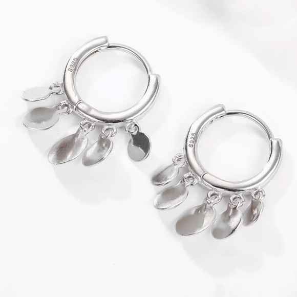 NEW 925 STERLING SILVER SMALL CIRCLE HOOP EARRINGS, NICE EARRINGS, CUTE EARRINGS - Picture 2 of 7